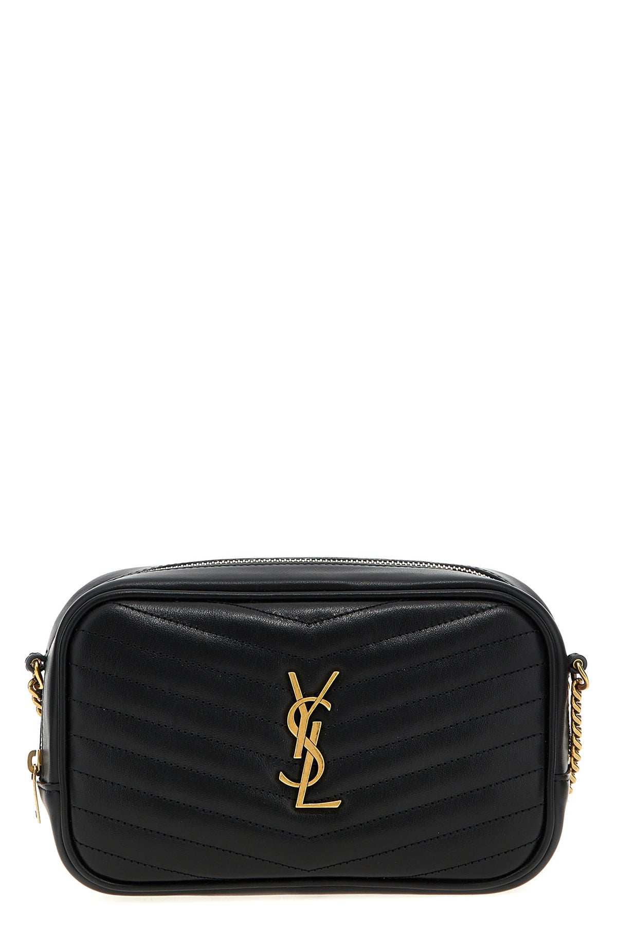 mini lou calf leather crossbody bag