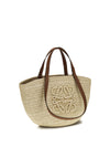 loewe x paula’s ibiza medium eclipse raffia and calfskin handbag