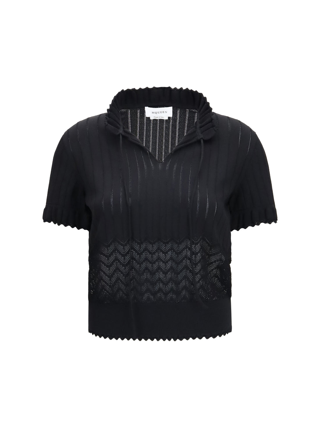 ALEXANDER MCQUEEN 42 open-knit t-shirt