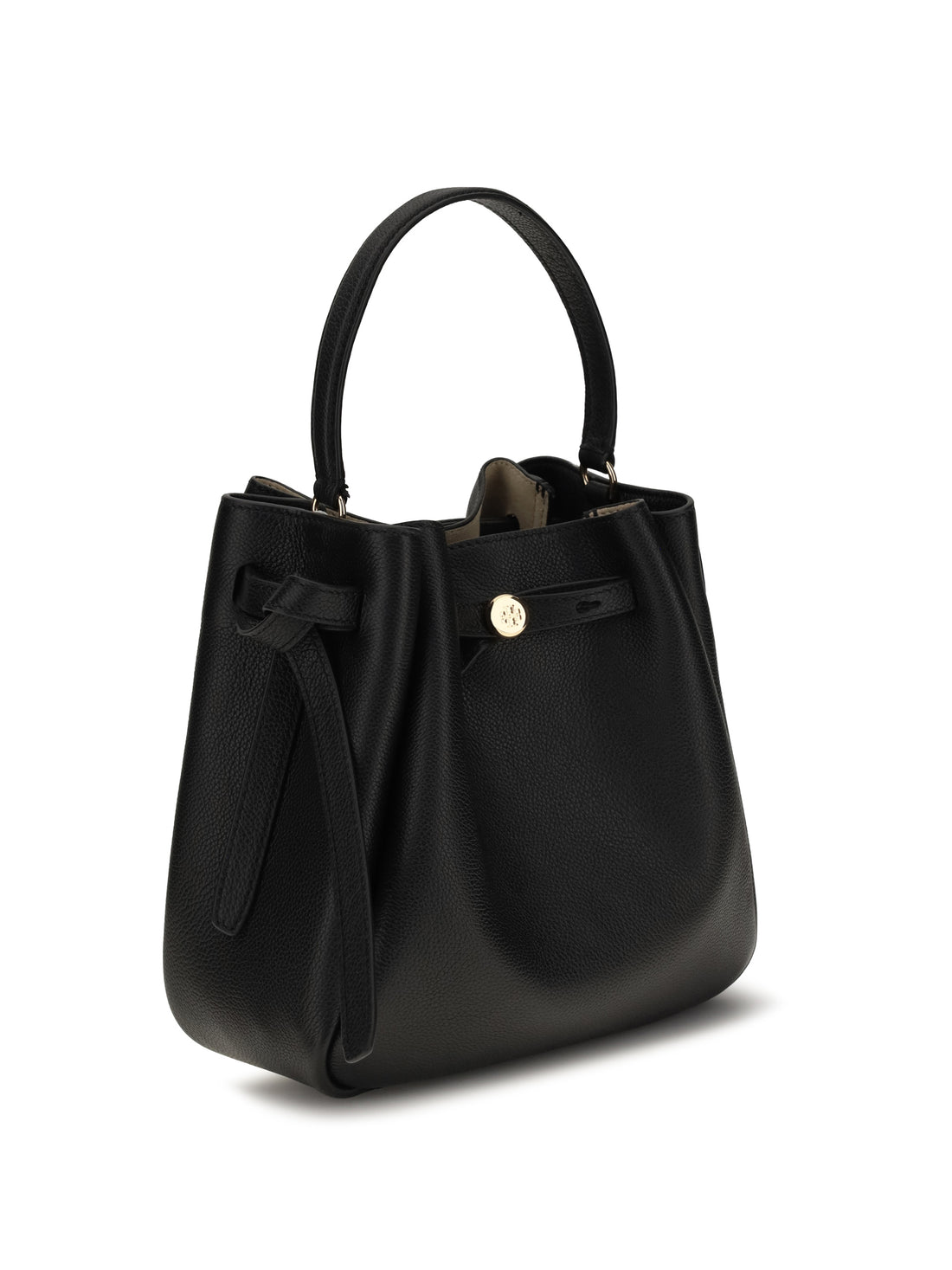 TORY BURCH OS romy hammered leather bucket bag