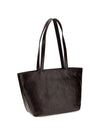 medium punch leather tote bag