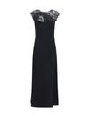silk dress with lace