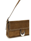harlow suede shoulder bag