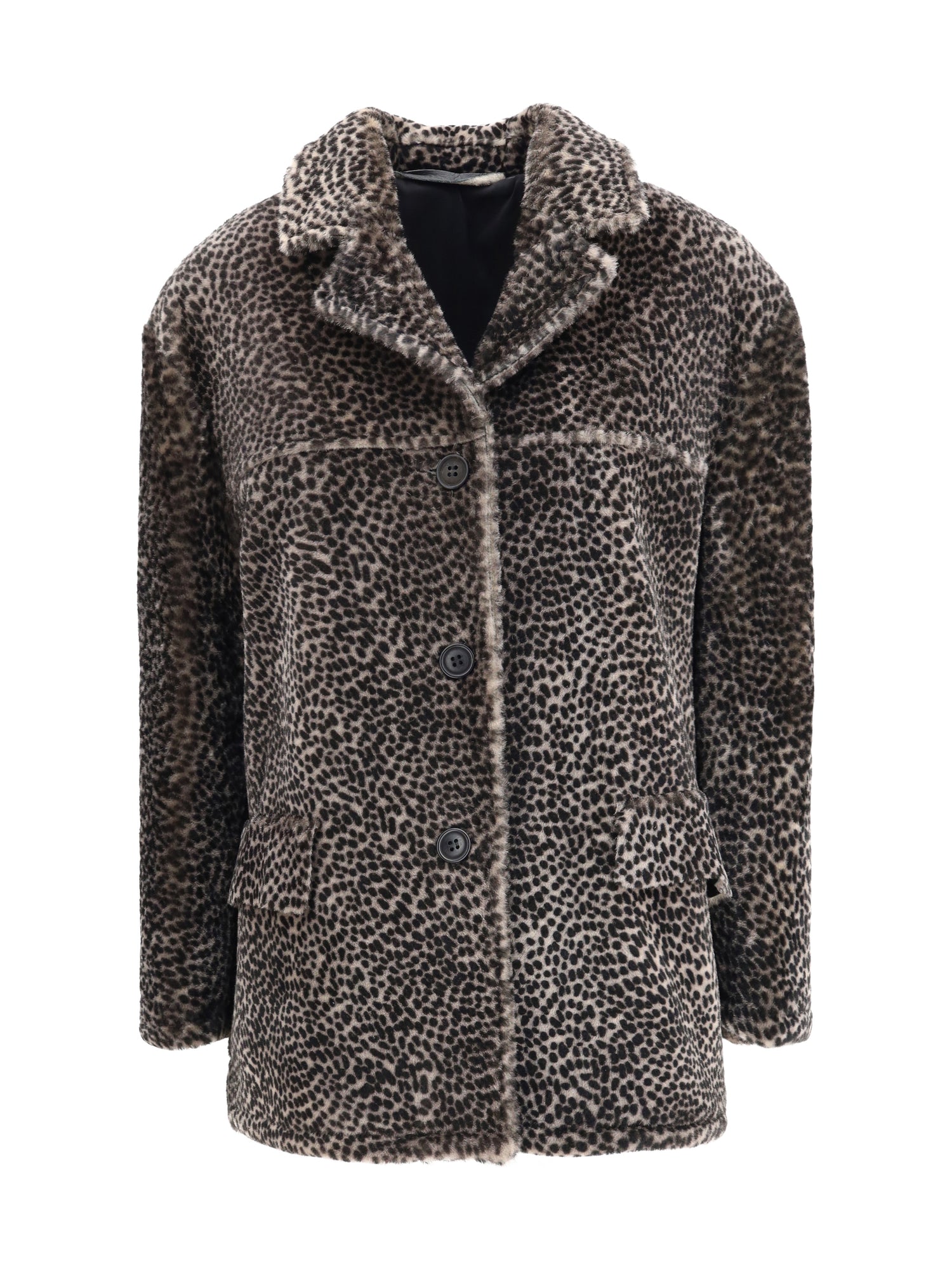 SALVATORE SANTORO 40 spotted patterned fur jacket