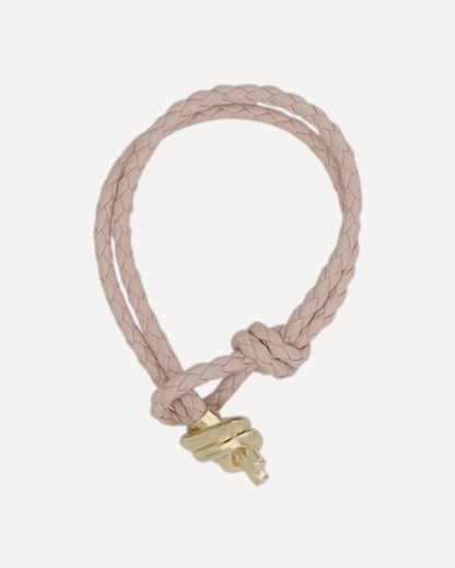 Bottega Veneta Iconic Intreccio Bracelet Pink