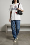 high-top plimsoll cotton canvas sneakers