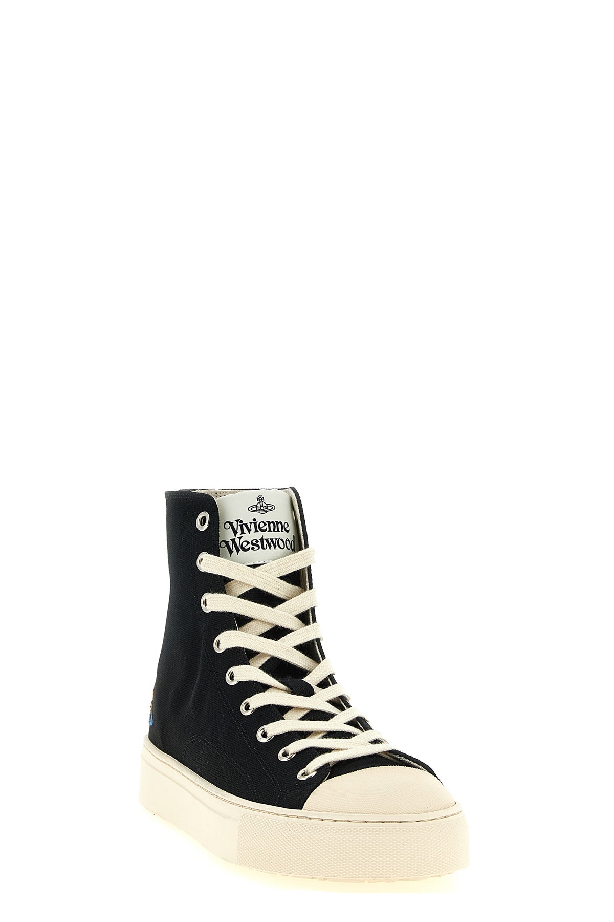high-top plimsoll cotton canvas sneakers