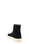 high-top plimsoll cotton canvas sneakers