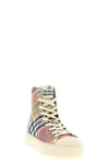 plimsoll high-top sneakers in cotton canvas canvas