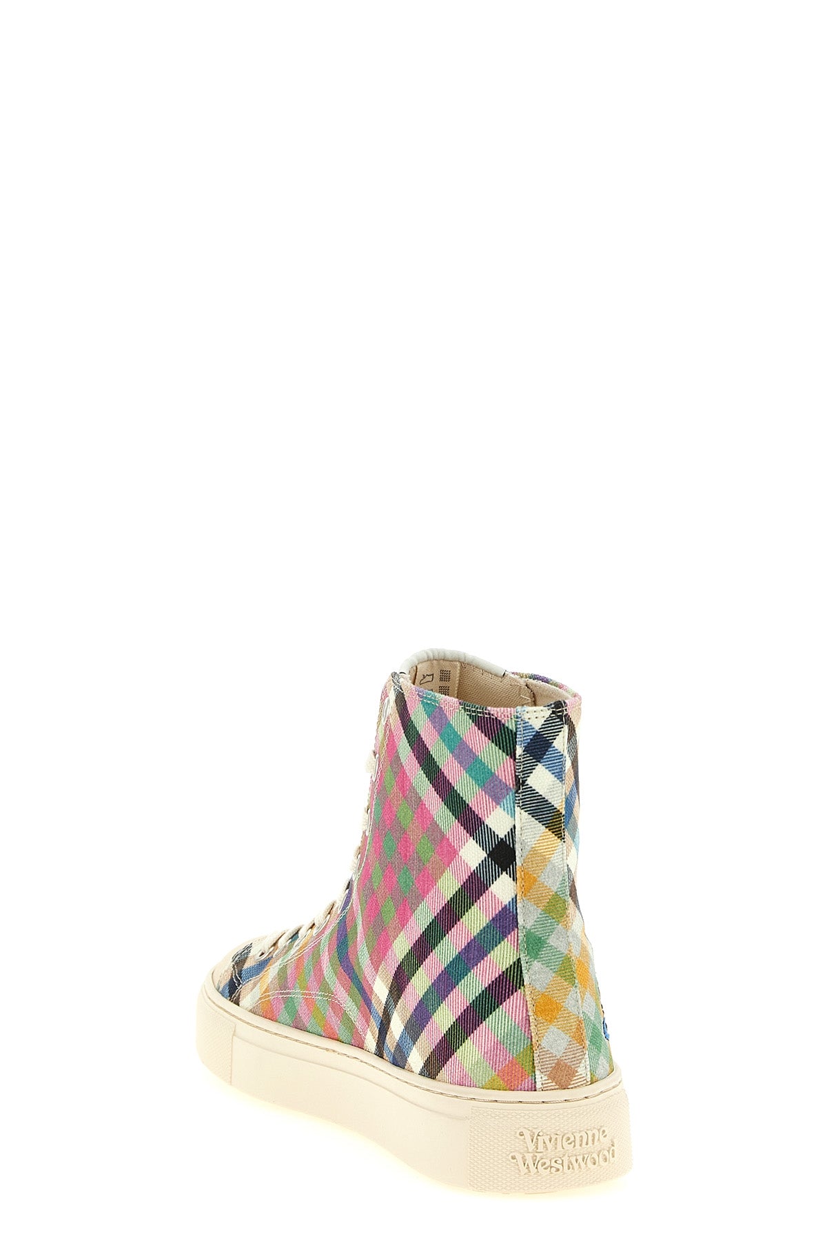 plimsoll high-top sneakers in cotton canvas canvas