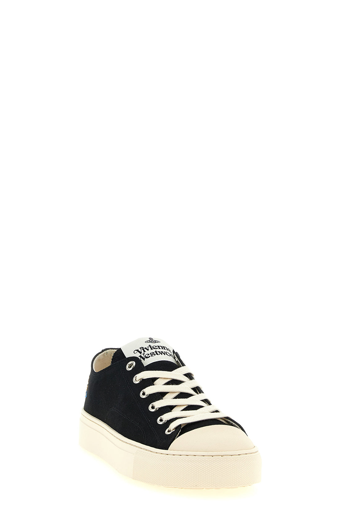 VIVIENNE WESTWOOD 36 plimsoll low-top sneakers in cotton canvas