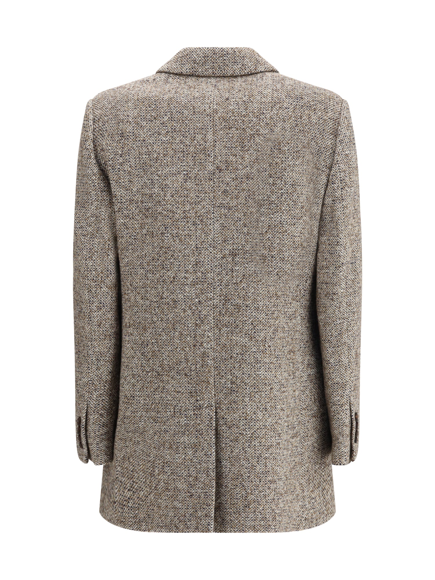 BRUNELLO CUCINELLI 42 virgin wool and silk mélange jacket