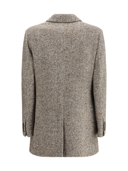 BRUNELLO CUCINELLI 42 virgin wool and silk mélange jacket