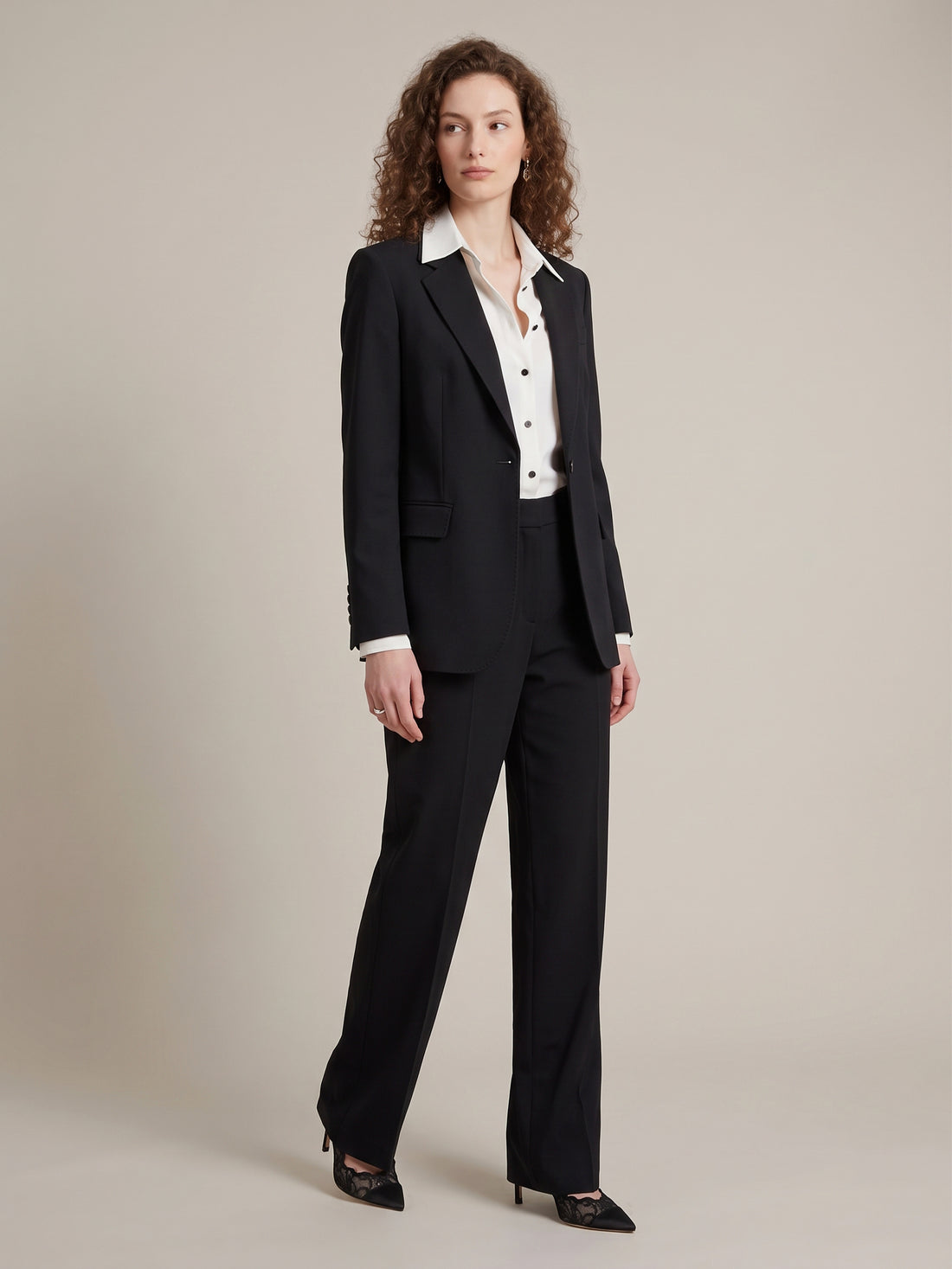 SUTTON NEW YORK 40 single-breasted jacket in stretch canvas