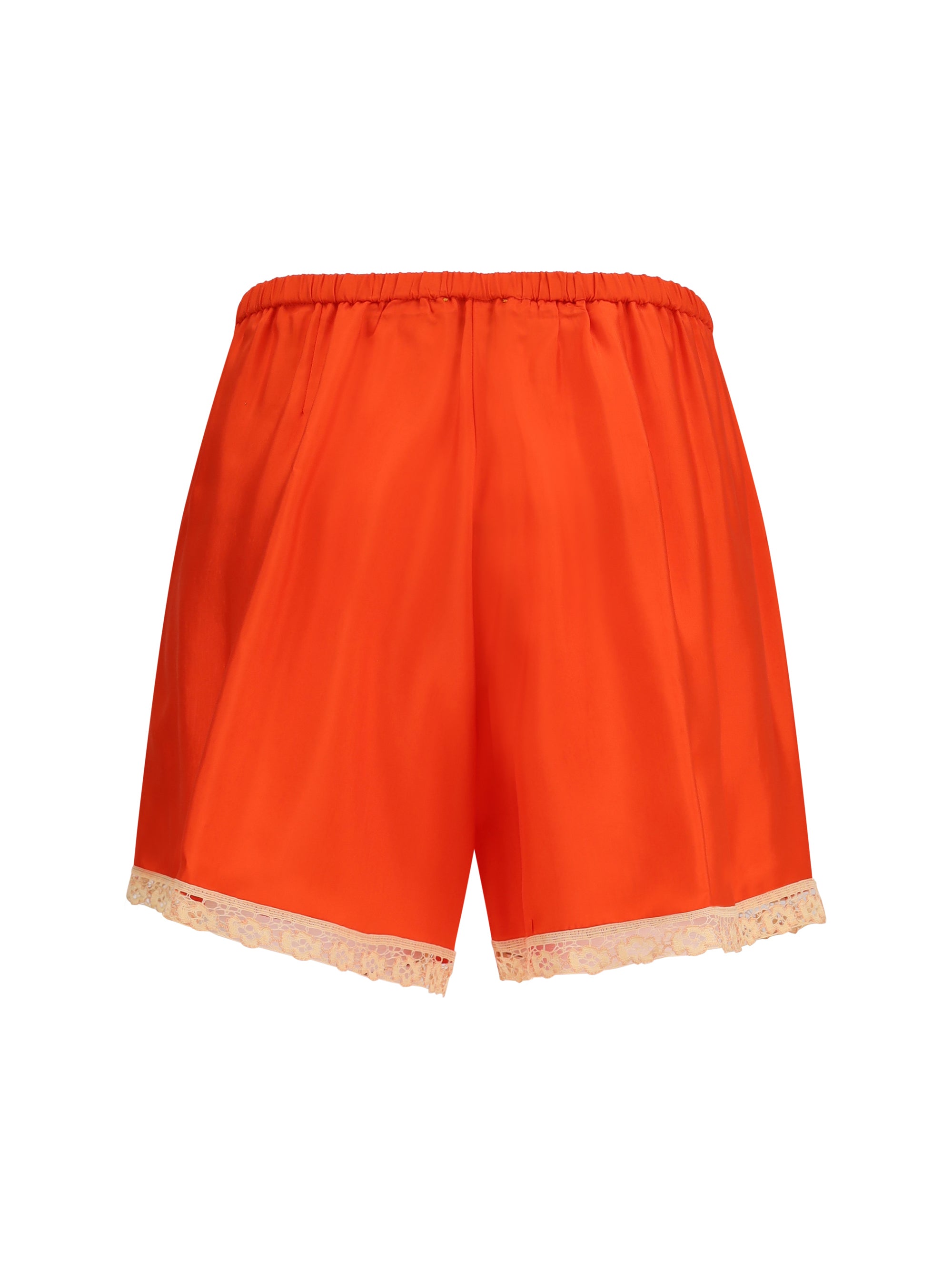 viscose twill shorts with lace