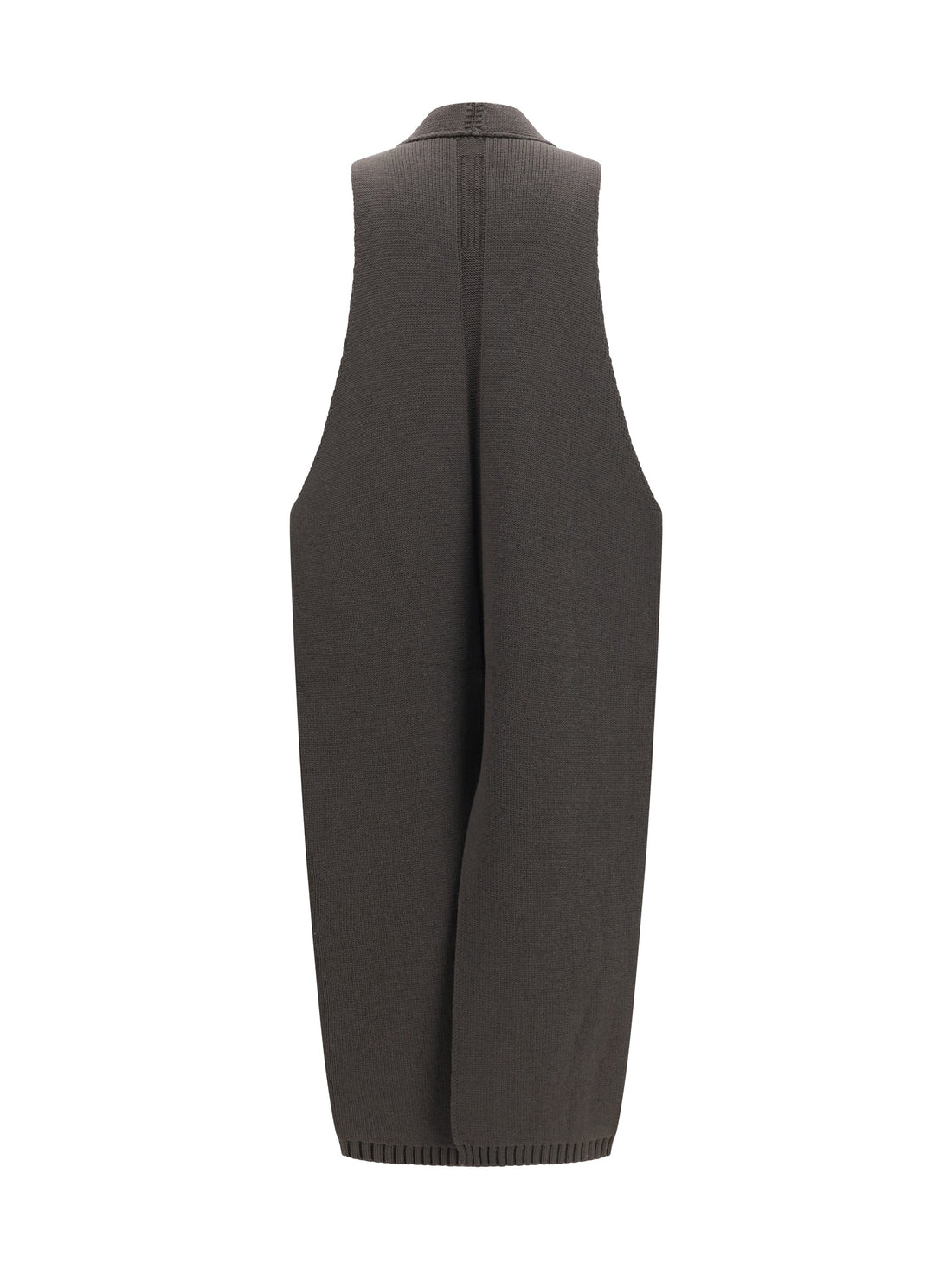 RICK OWENS M long wool and shearling vest