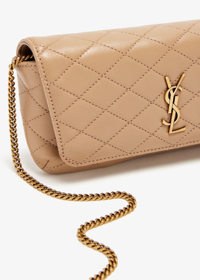 Gaby Chain Leather Phone Holder