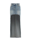 denim circle skirt