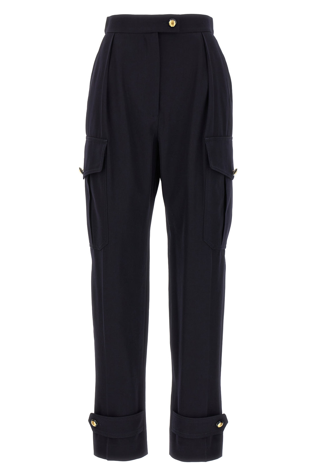 ALEXANDER MCQUEEN 40 pantalone cargo in misto lana e cotone