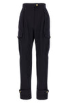 pantalone cargo in misto lana e cotone