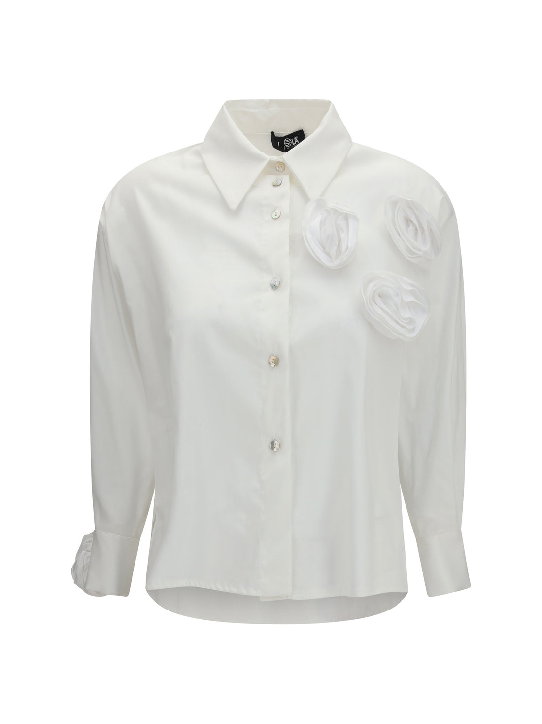 ELLA 40 shirt with appliqué roses