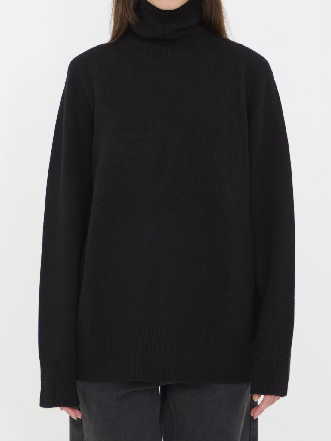 THE ROW M stepny top in wool and cashmere