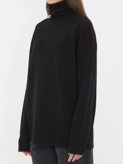 THE ROW M stepny top in wool and cashmere