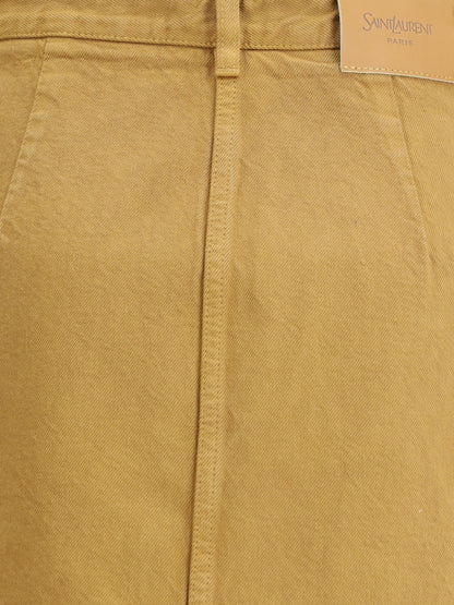 SAINT LAURENT 25 denim pencil skirt