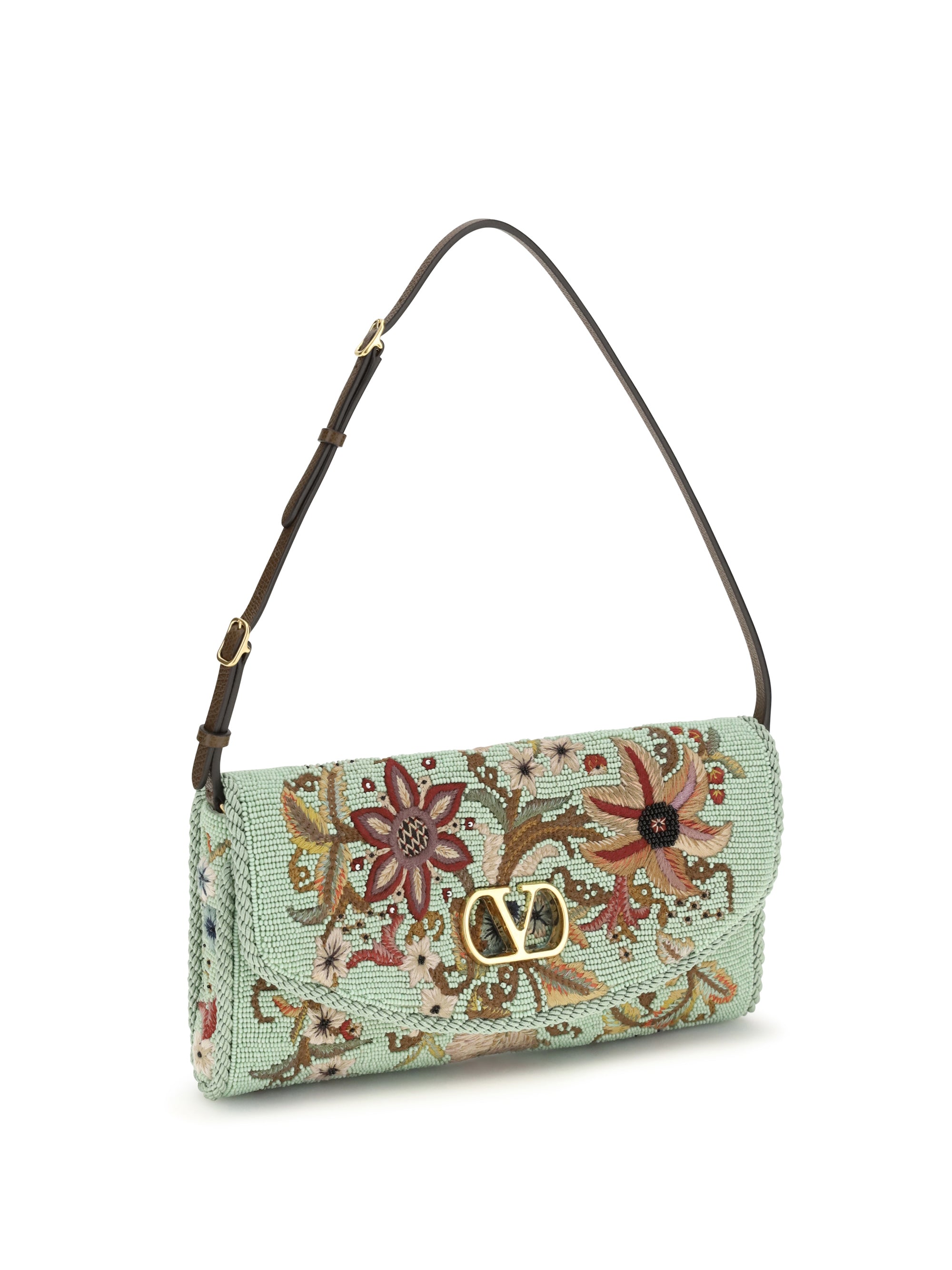 devain embroidered shoulder bag