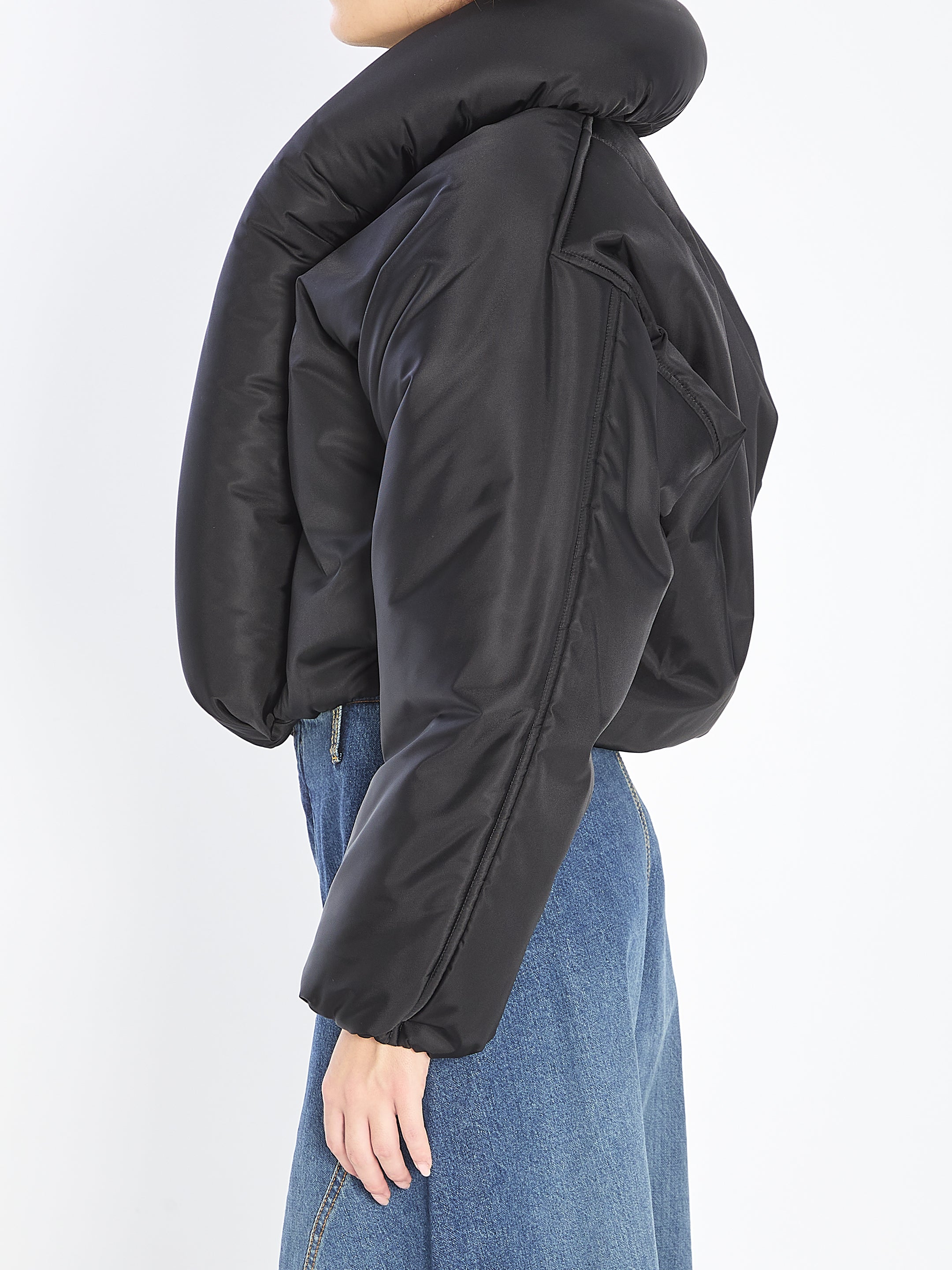 ALAIA 36 padded bomber jacket in taffetà 