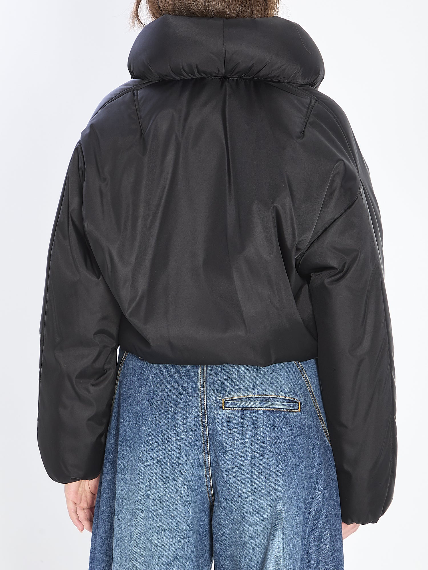 ALAIA 36 padded bomber jacket in taffetà 