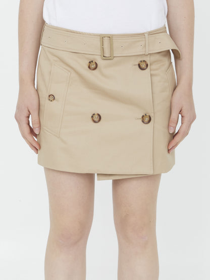BURBERRY 6 trench miniskirt