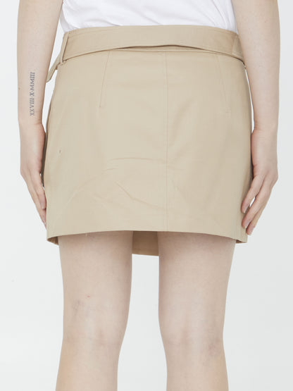 BURBERRY 6 trench miniskirt