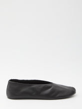 THE ROW 39 stella leather and shearling slipper