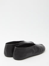 THE ROW 39 stella leather and shearling slipper