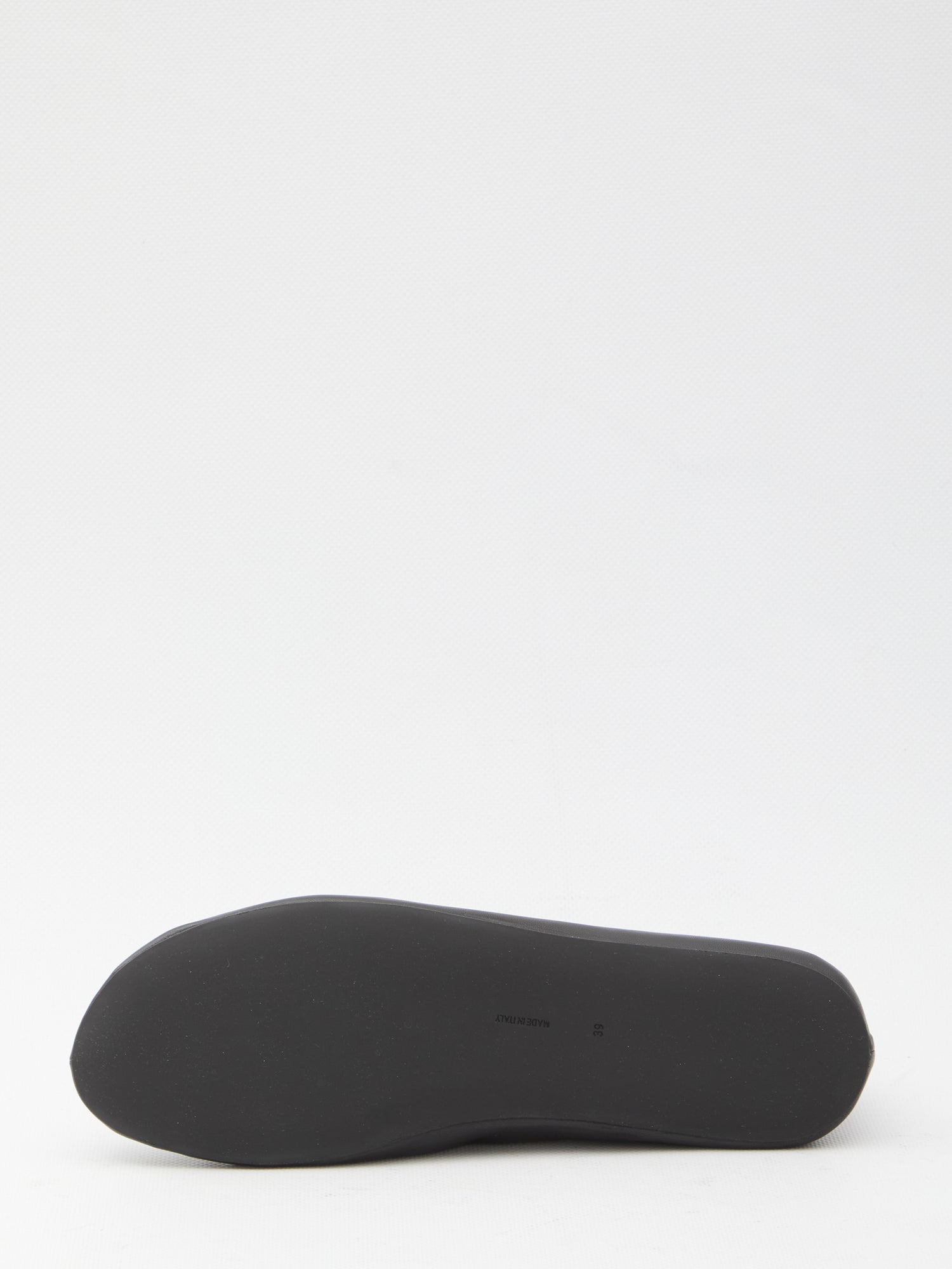 THE ROW 39 stella leather and shearling slipper