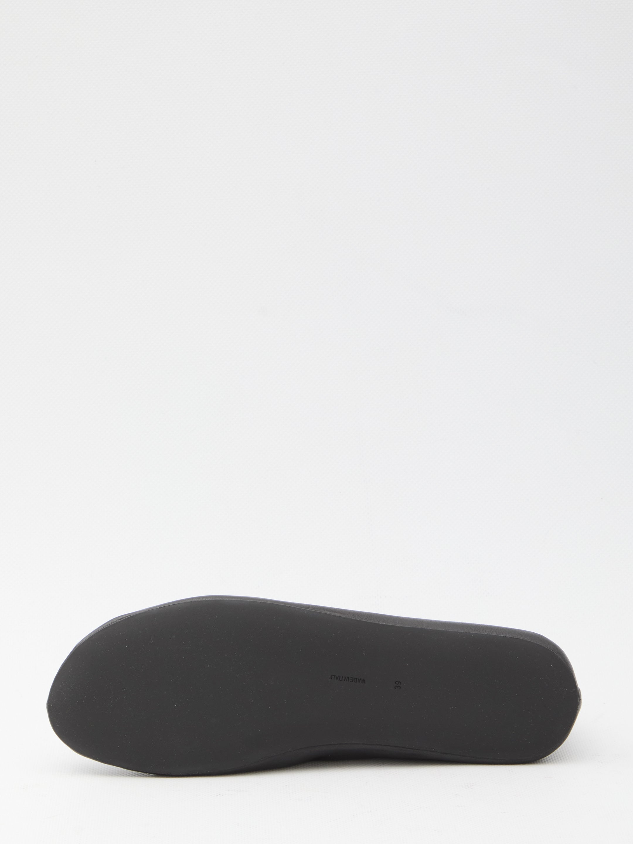 THE ROW 39 stella leather and shearling slipper