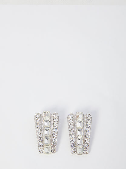 SELF PORTRAIT OS multi crystals earrings