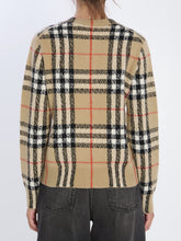 BURBERRY M check wool and cashmere cardigan