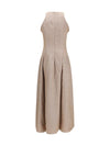 sparkling linen twill dress