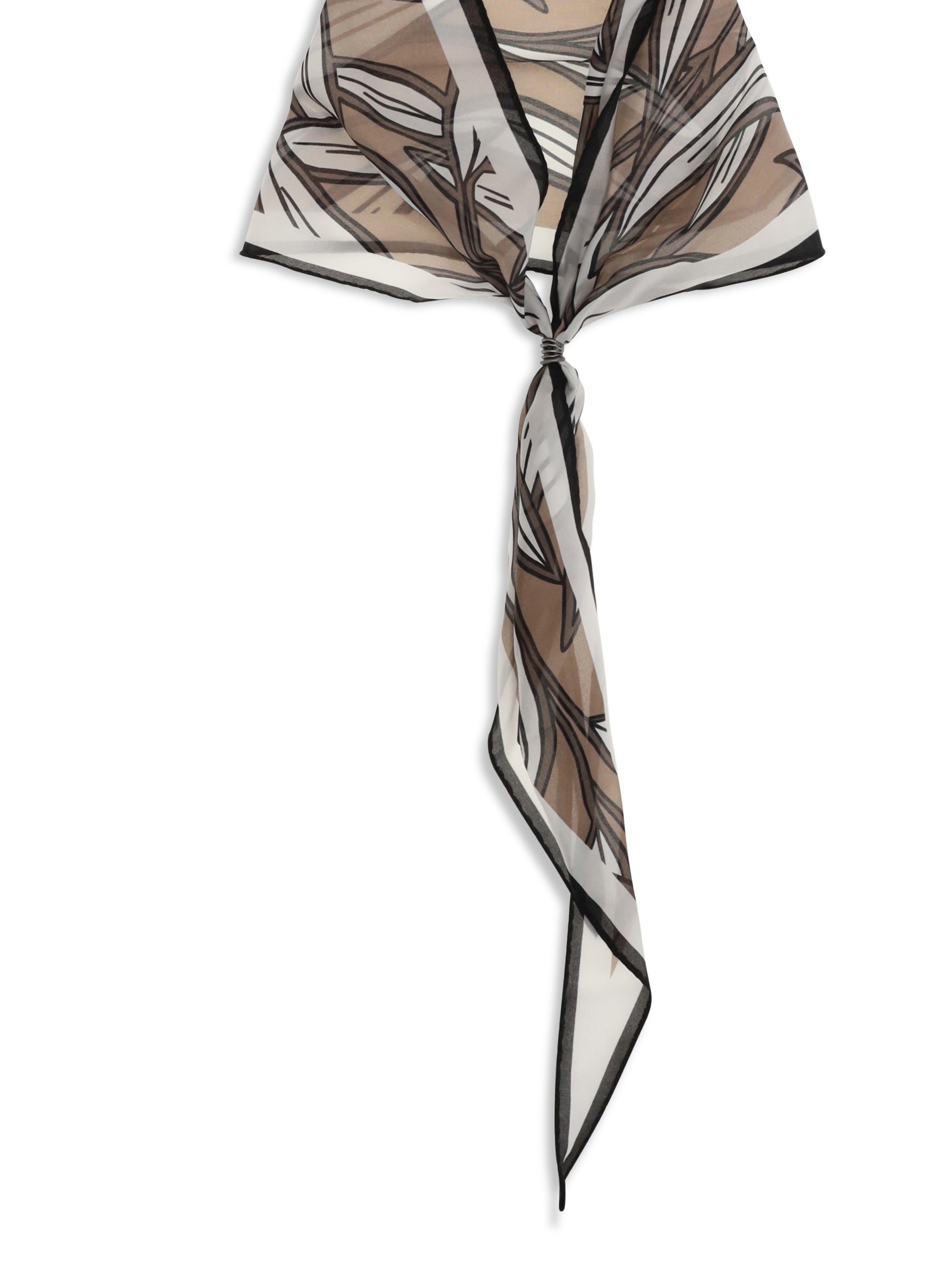 silk tropical print bandeau