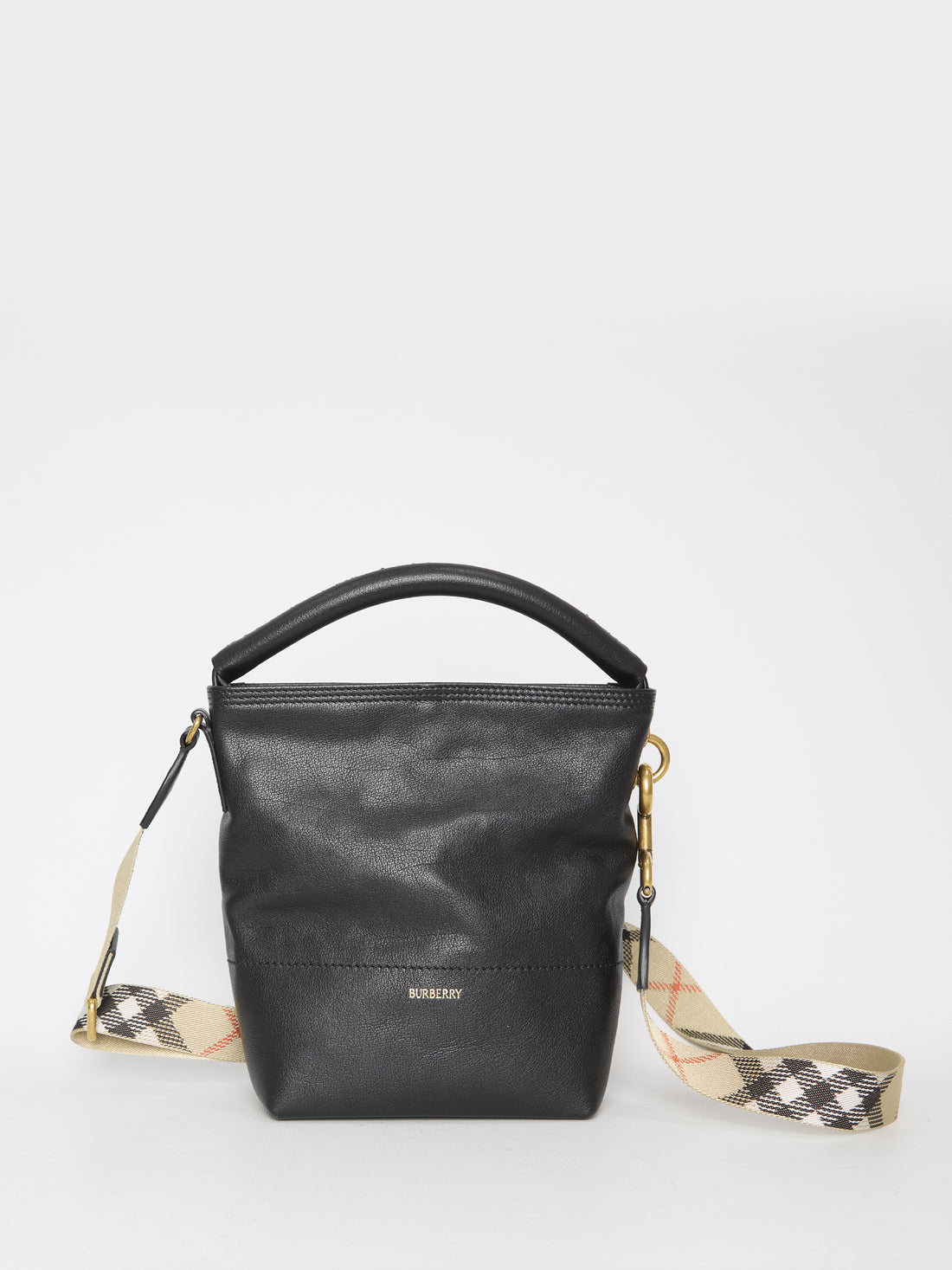 BURBERRY OS mini b clip bucket bag