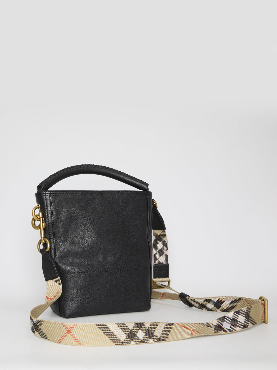 BURBERRY OS mini b clip bucket bag