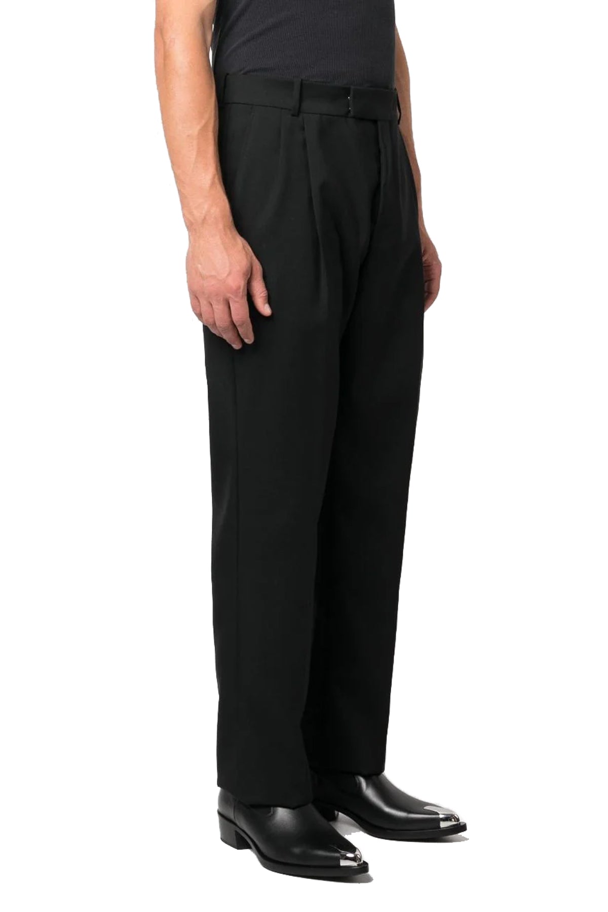 wool gabardine trousers