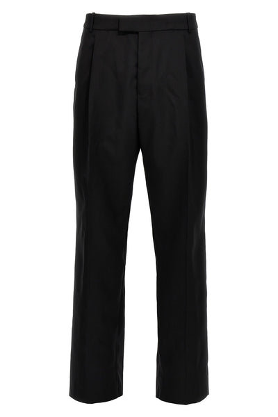 wool gabardine trousers