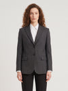 pinstripe single-breasted jacket
