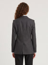 pinstripe single-breasted jacket