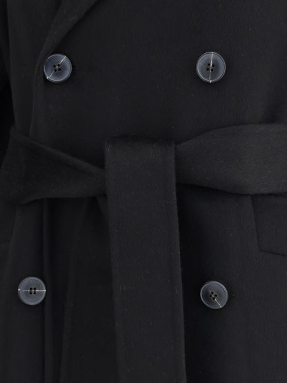 DYNAMIS STUDIO 42 double-breasted long coat