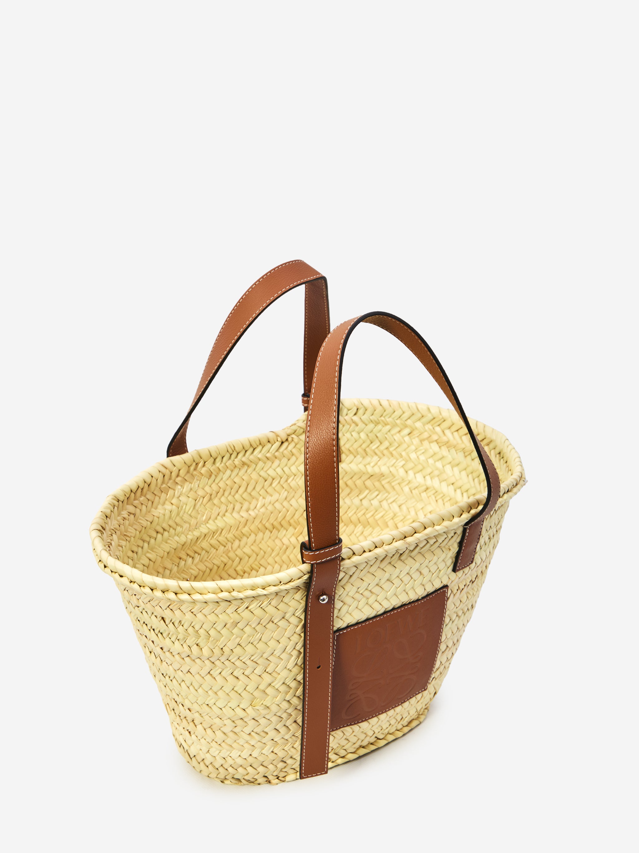 raffia basket bag