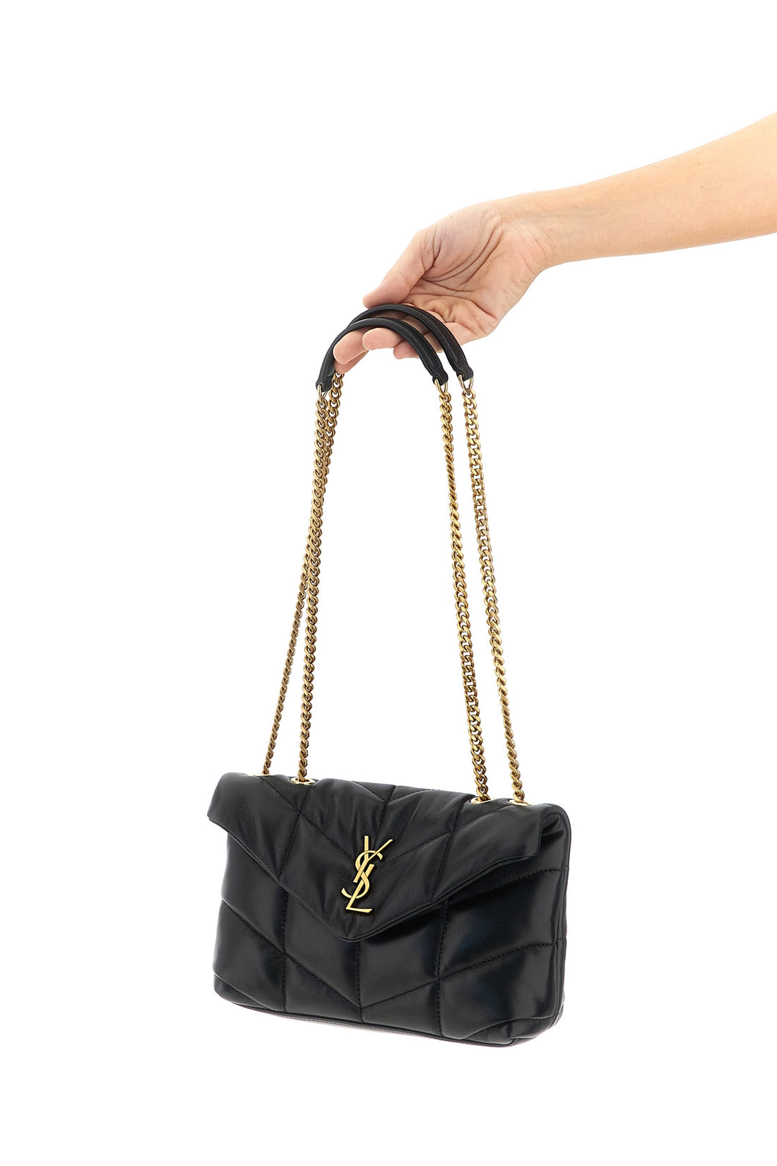 SAINT LAURENT OS puffer toy quilted leather shoulder bag